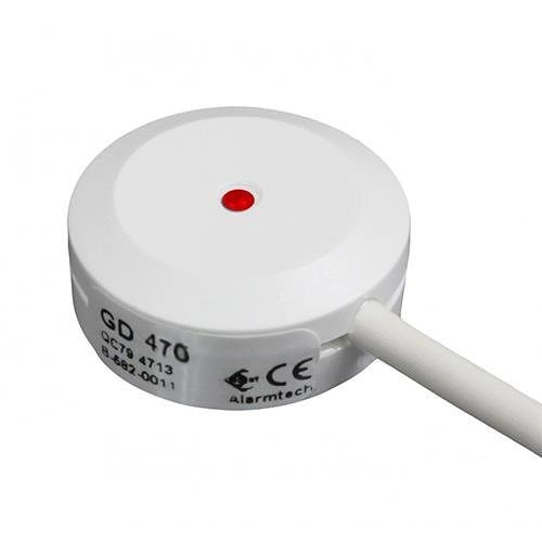 GD 470-10 Alarmtech B GD 470-10 Détecteur de bris de glace pour verre feuilleté avec sortie relais, Grade 2, 10m de câble, blanc